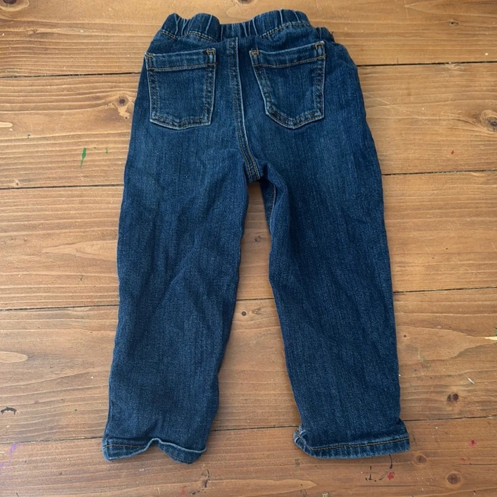 Jumping Beans‎ Baby Boys Straight Fit Jeans Dark Wash Elastic Waist 24 Months